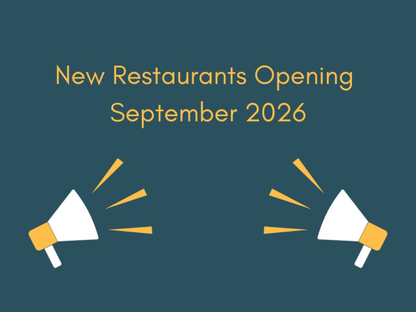 New Restaurants Opening September 2026